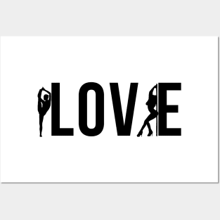 Love - Pole Dance Design Posters and Art